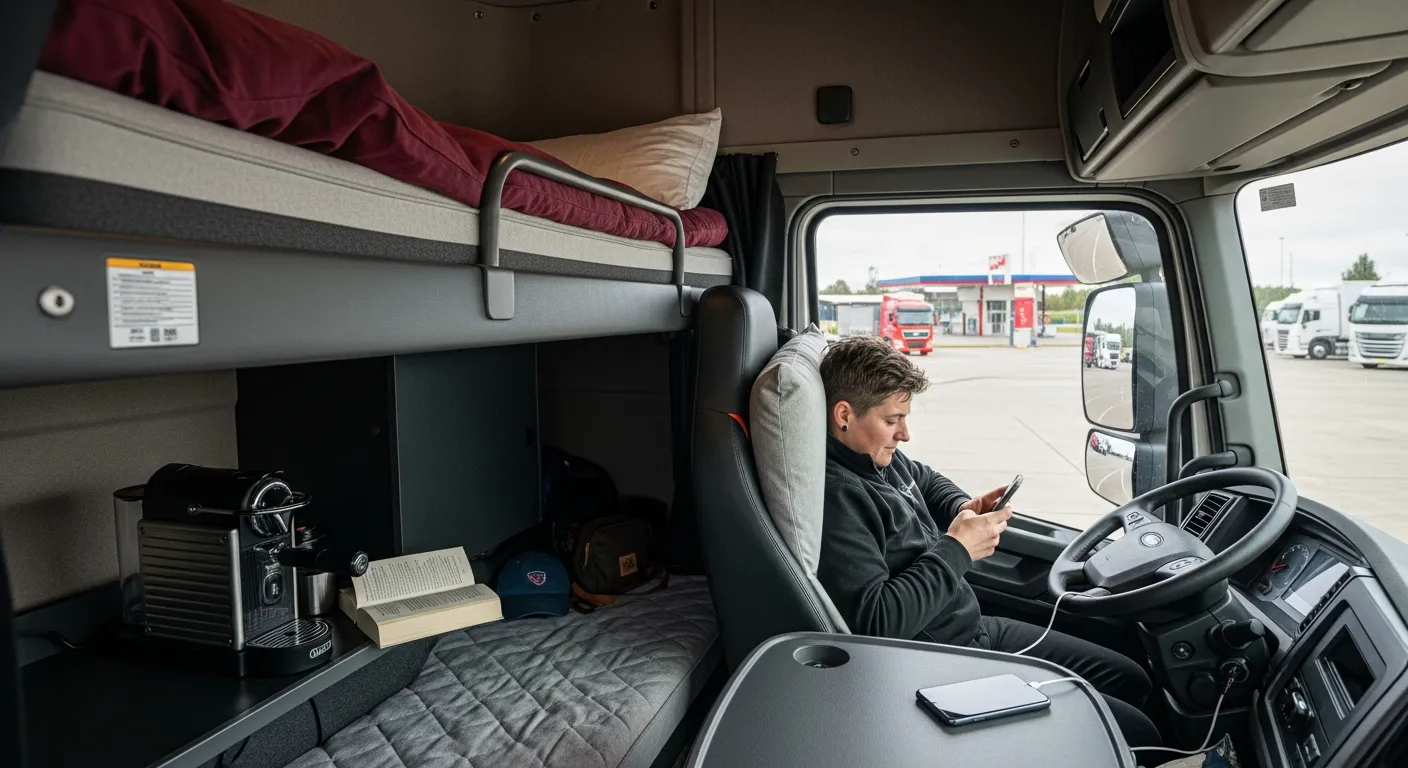 Leben im LKW: Wie du es dir auf Tour gemütlich machst