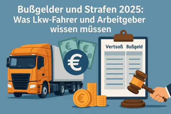 Bußgelder und Strafen 2025: Was Lkw-Fahrer und Arbeitgeber wissen müssen