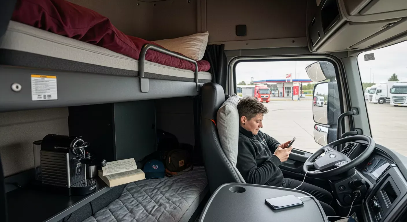 Leben im LKW: Wie du es dir auf Tour gemütlich machst